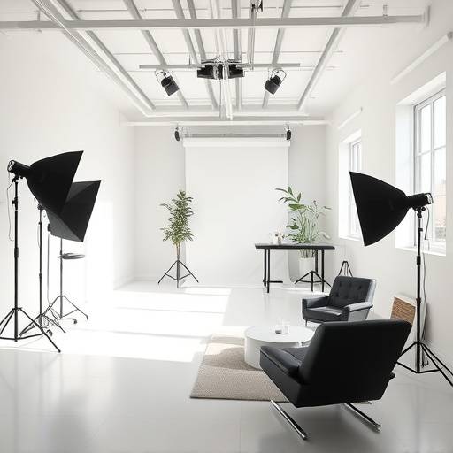 Modern photo studio interior