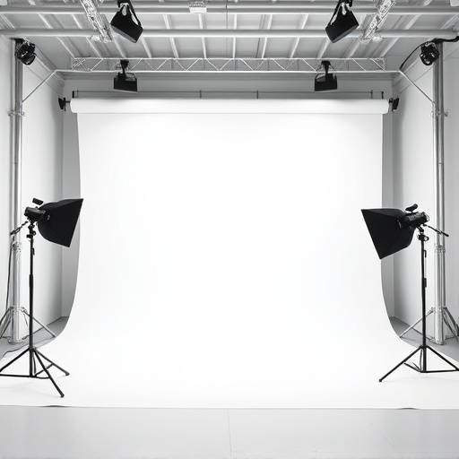 Photo studio with a large cyclorama wall